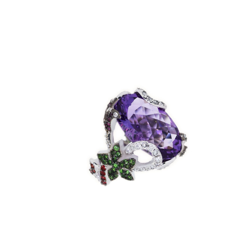 
									 Ring Amethyst Vine