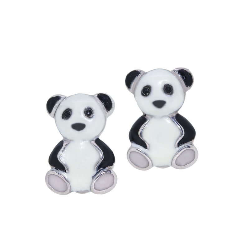 
									Earrings "Panda"