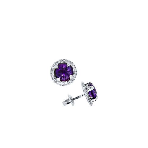 Earrings "Violet light"