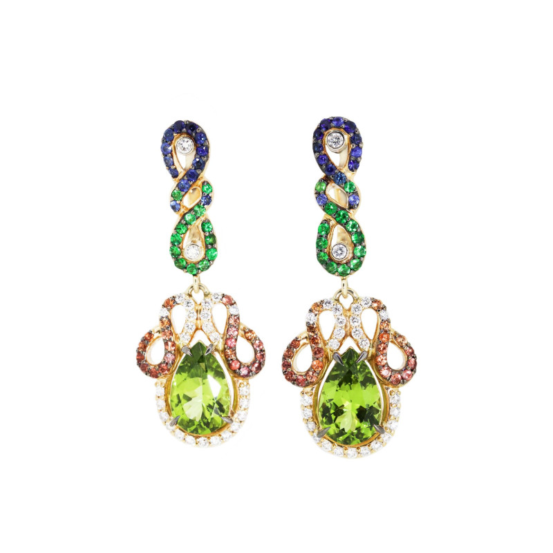 
									Earrings "Chrysolite radiance"