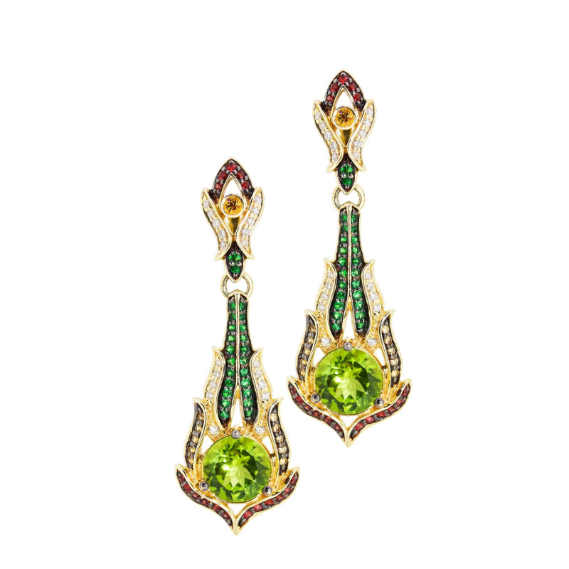 
									Earrings "Chrysolite luxury"