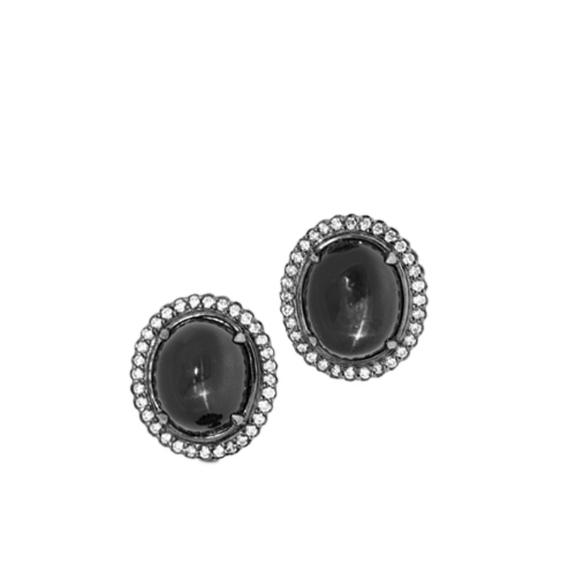 
									Earrings "Black Star"