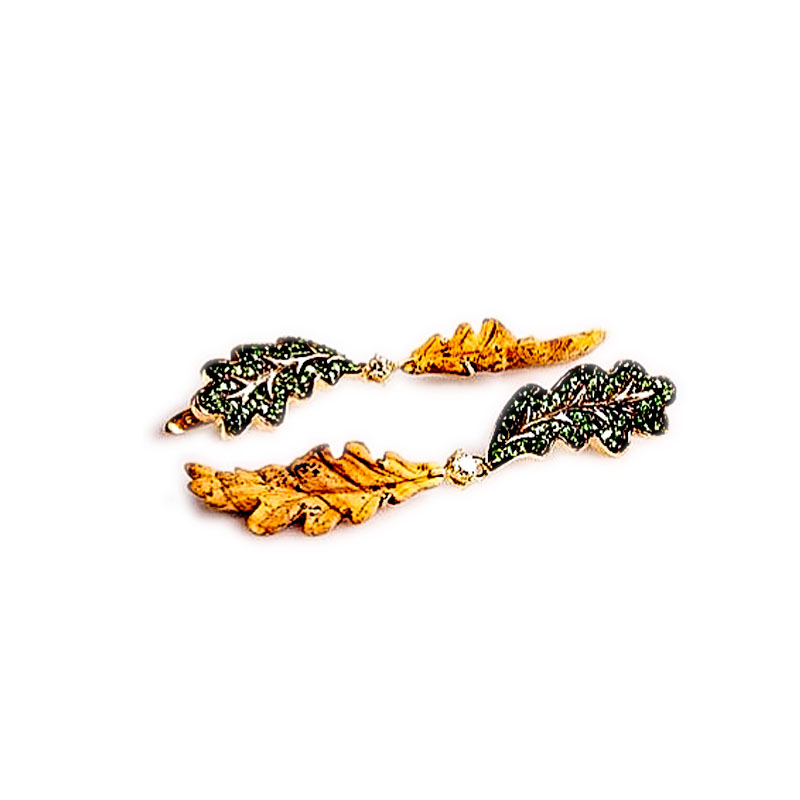
									Earrings "Falling Leaves"