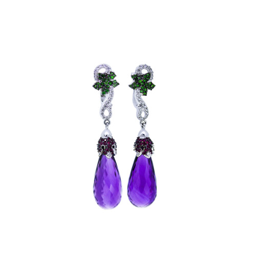 Ear-rings  **Amethystine vine**
