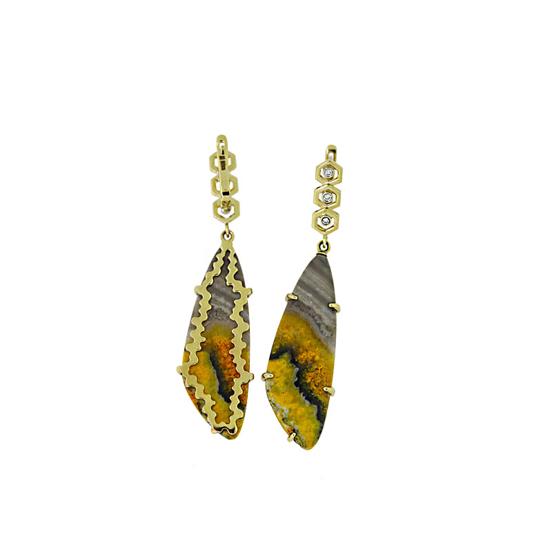 
									Bee Jasper Earrings