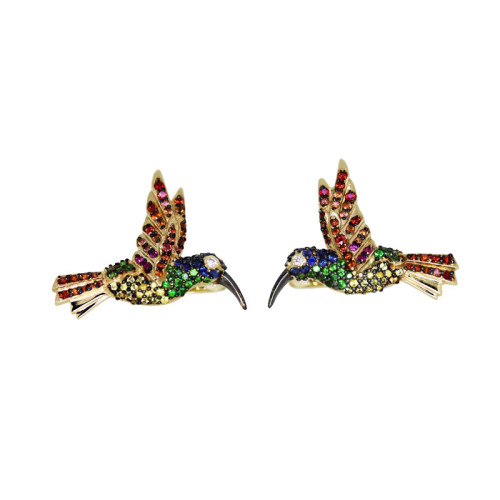 Earrings "Hummingbird"