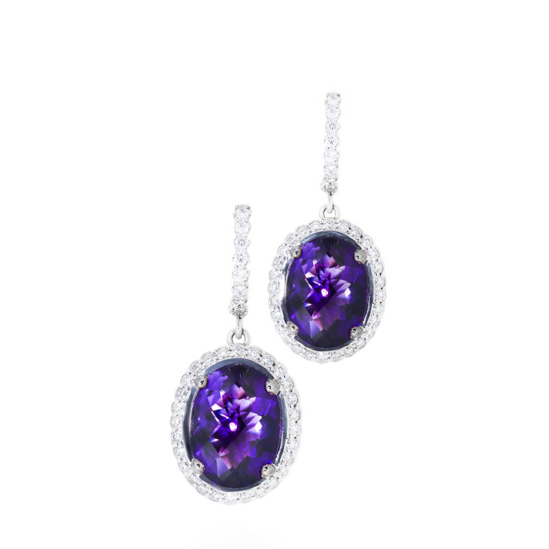 
									 Earrings Violet Elegance